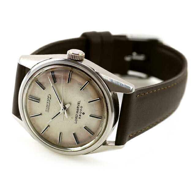中古 OH済 セイコー SEIKO ロードマーベル 36000 ハイビート 5740-8000 パティーナダイヤル 1972年2月製 5740-8000 アナログ 腕時計 ブランド メンズ UW-SJ-OT-00084