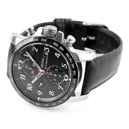 中古 セイコー SEIKO ブライツ フェニックス メカニカル クロノグラフ 6S28 ハイビート SAGH005 アナログ 腕時計 ブランド メンズ ブラック UW-SJ-OT-00085