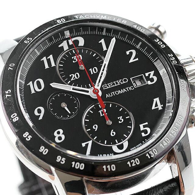 中古 セイコー SEIKO ブライツ フェニックス メカニカル クロノグラフ 6S28 ハイビート SAGH005 アナログ 腕時計 ブランド メンズ ブラック UW-SJ-OT-00085