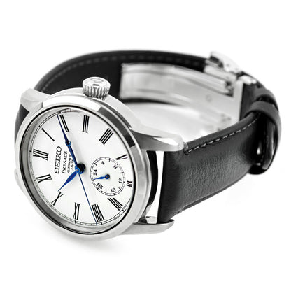 中古 セイコー SEIKO プレザージュ クラフツマンシップシリーズ 琺瑯ダイヤル スモセコ SART009 多針アナログ 腕時計 ブランド メンズ UW-SJ-PS-00009