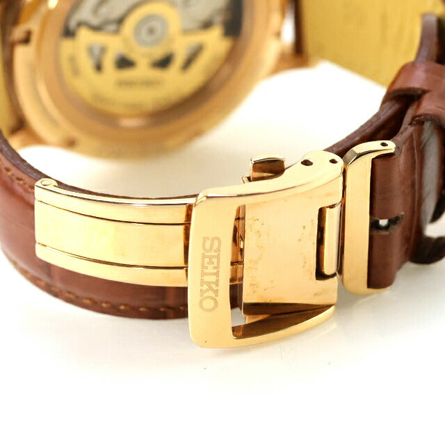 中古 セイコー SEIKO プレザージュ ベーシックライン ジャパニーズガーデン 日本庭園 漆喰 SARY142 アナログ 腕時計 ブランド メンズ UW-SJ-PS-00012