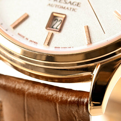 中古 セイコー SEIKO プレザージュ ベーシックライン ジャパニーズガーデン 日本庭園 漆喰 SARY142 アナログ 腕時計 ブランド メンズ UW-SJ-PS-00012