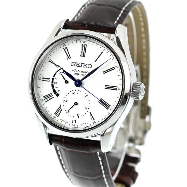 中古 メーカーOH済 セイコー SEIKO プレザージュ 琺瑯ダイヤル ほうろう パワーリザーブ 6R27-00F0 SARW011 腕時計 ブランド メンズ UW-SJ-PS-00013