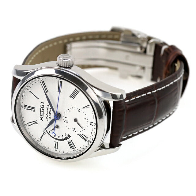 中古 メーカーOH済 セイコー SEIKO プレザージュ 琺瑯ダイヤル ほうろう パワーリザーブ 6R27-00F0 SARW011 腕時計 ブランド メンズ UW-SJ-PS-00013