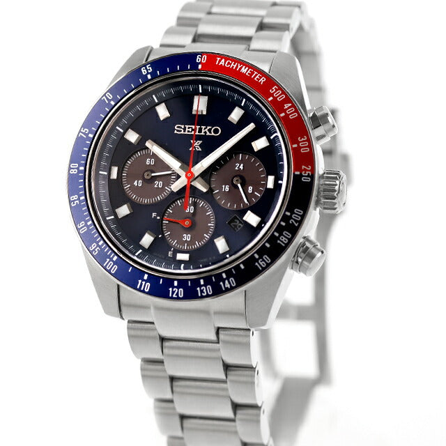 中古 セイコー SEIKO プロスペックス スピードタイマー ソーラークロノグラフ ペプシ 赤青 SBDL097 アナログ 腕時計 ブランド メンズ UW-SJ-PX-00005