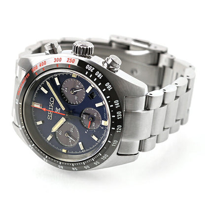 中古 セイコー SEIKO PROSPEX SPEEDTIMER プロスペックス スピードタイマー ソーラー クロノ 青黒 SBDL087 多針アナログ 腕時計 メンズ UW-SJ-PX-00034