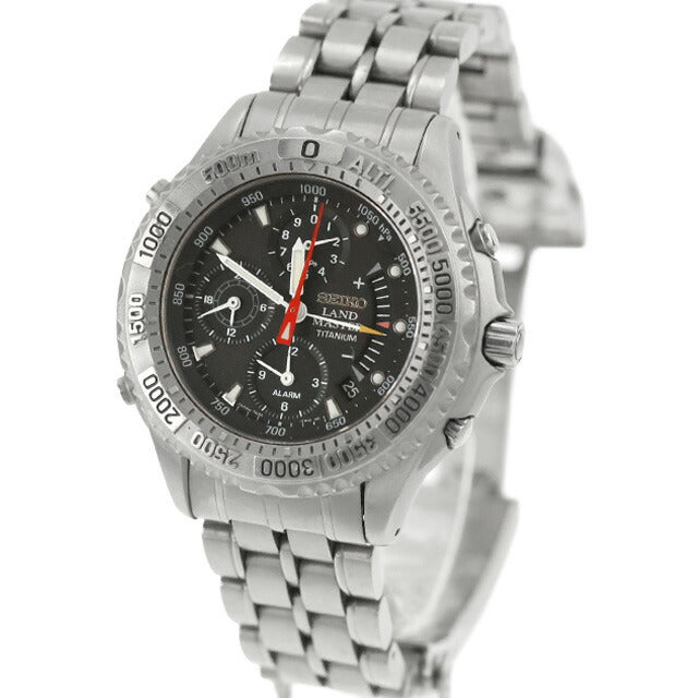 中古 訳あり稼働品 セイコー SEIKO ランドマスター サミッター ブライトチタン 7K32-0A10 気圧・高度計未チェック SBCN003 腕時計 メンズ UW-SJ-PX-00043