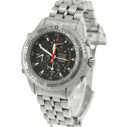中古 訳あり稼働品 セイコー SEIKO ランドマスター サミッター ブライトチタン 7K32-0A10 気圧・高度計未チェック SBCN003 腕時計 メンズ UW-SJ-PX-00043