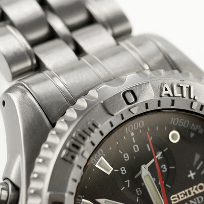 中古 訳あり稼働品 セイコー SEIKO ランドマスター サミッター ブライトチタン 7K32-0A10 気圧・高度計未チェック SBCN003 腕時計 メンズ UW-SJ-PX-00043
