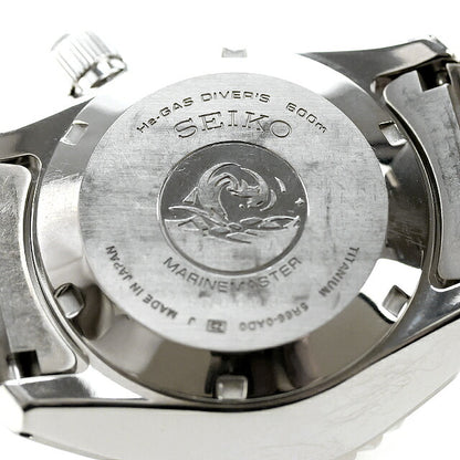 Used Manufacturer Overhauled Seiko SEIKO Prospex Spring Drive Marine Master 600m Diving Titanium SBDB001 Watch Men&