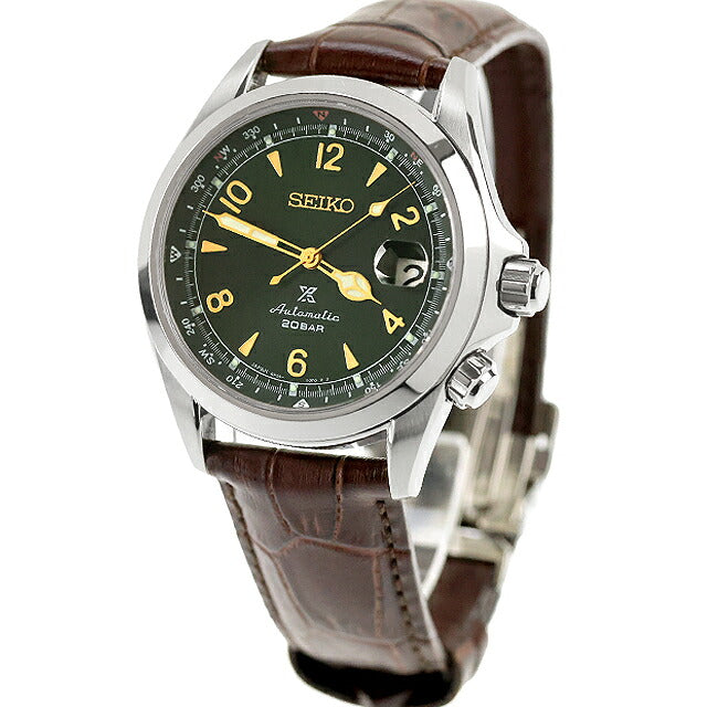 中古 美品 セイコー SEIKO プロスペックス 流通限定モデル アルピニスト グリーン 簡易方位計 自動巻き SBDC091 腕時計 ブランド メンズ UW-SJ-PX-00050