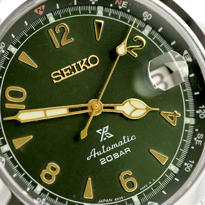 中古 美品 セイコー SEIKO プロスペックス 流通限定モデル アルピニスト グリーン 簡易方位計 自動巻き SBDC091 腕時計 ブランド メンズ UW-SJ-PX-00050