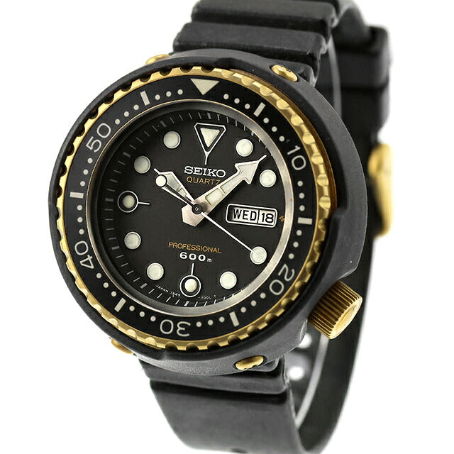 中古 メーカー修理済 セイコー SEIKO プロフェッショナルダイバー SPYF018 ゴールデンツナ クオーツ ダイバー600m 7549-7000 腕時計 メンズ UW-SJ-PX-00052