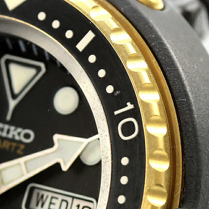 中古 メーカー修理済 セイコー SEIKO プロフェッショナルダイバー SPYF018 ゴールデンツナ クオーツ ダイバー600m 7549-7000 腕時計 メンズ UW-SJ-PX-00052
