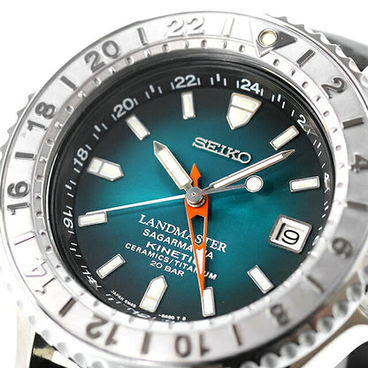 中古 メーカーOH済 セイコー SEIKO ランドマスター サガルマータ キネティック チタン 5M45-6A80 SBCW021 アナログ 腕時計 ブランド メンズ UW-SJ-PX-00054