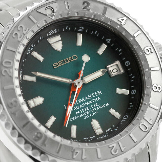 中古 メーカーOH済 セイコー SEIKO ランドマスター サガルマータ 限定300本野口健 チタン セラミックセブンサミット SBCW027 腕時計 メンズ UW-SJ-PX-00057