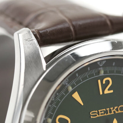 中古 セイコー SEIKO アルピニスト 6R15 簡易方位計 グリーン ベルト新品交換済 SARB017 アナログ 腕時計 ブランド メンズ UW-SJ-PX-00059