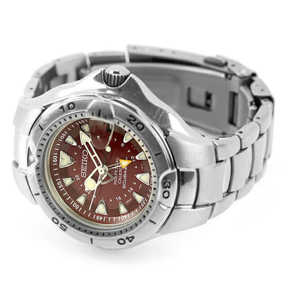 中古 メーカーOH済 セイコー SEIKO プロスペックス ピピンダイバー パーペチュアルカレンダー チタン 1000本限定 ボルドー 腕時計 メンズ UW-SJ-PX-00067