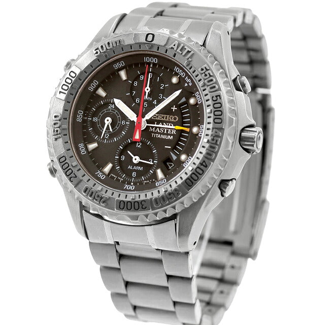 中古 セイコー SEIKO ランドマスター サミッター SBCN003 気圧計 高度計 多機能クオーツ チタン 1997年製 7K32-0A10 アナログ 腕時計 メンズ UW-SJ-PX-00075