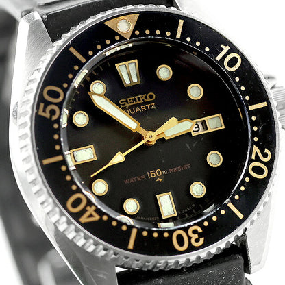 中古 バンド訳あり セイコー SEIKO ダイバー 150m ボーイズ クオーツ 34mm 1981年12月製 昭和56年 純正バンド硬化 匂い有 2625-0010 腕時計 メンズ レディース UW-SJ-PX-00077