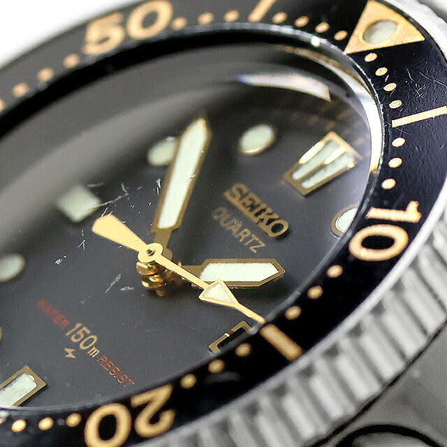 中古 バンド訳あり セイコー SEIKO ダイバー 150m ボーイズ クオーツ 34mm 1981年12月製 昭和56年 純正バンド硬化 匂い有 2625-0010 腕時計 メンズ レディース UW-SJ-PX-00077