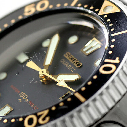 中古 バンド訳あり セイコー SEIKO ダイバー 150m ボーイズ クオーツ 34mm 1981年12月製 昭和56年 純正バンド硬化 匂い有 2625-0010 腕時計 メンズ レディース UW-SJ-PX-00077