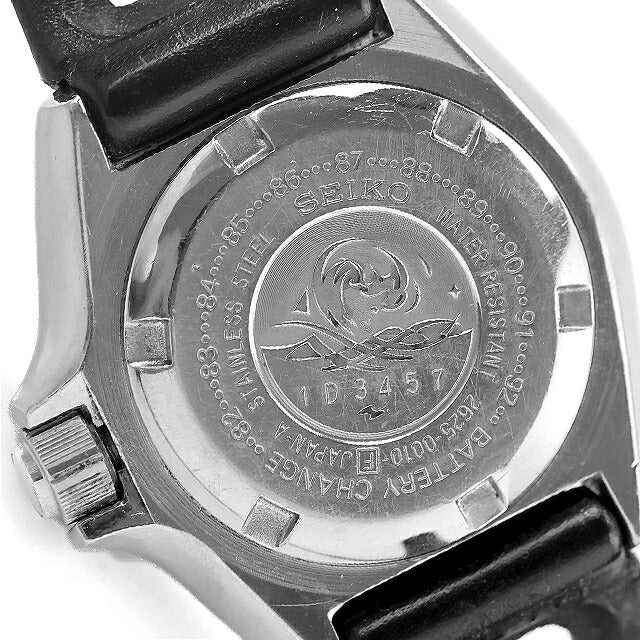 中古 バンド訳あり セイコー SEIKO ダイバー 150m ボーイズ クオーツ 34mm 1981年12月製 昭和56年 純正バンド硬化 匂い有 2625-0010 腕時計 メンズ レディース UW-SJ-PX-00077