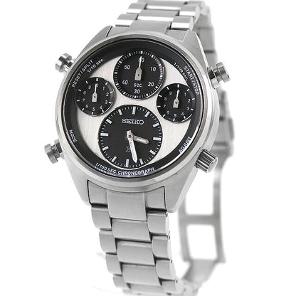 中古 セイコー SEIKO プロスペックス スピードタイマー 1/100秒ソーラークロノグラフ SBER001 アナログ 腕時計 ブランド メンズ シルバー UW-SJ-PX-00078