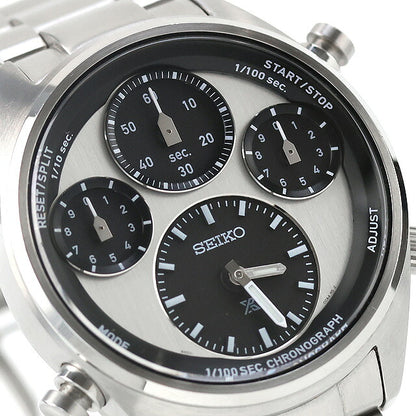 中古 セイコー SEIKO プロスペックス スピードタイマー 1/100秒ソーラークロノグラフ SBER001 アナログ 腕時計 ブランド メンズ シルバー UW-SJ-PX-00078
