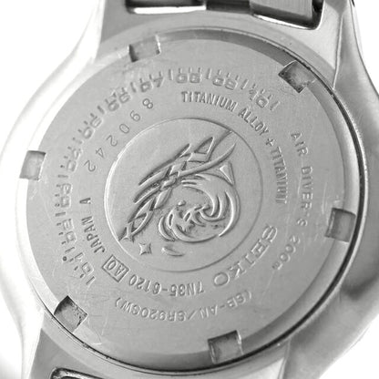 中古 セイコー SEIKO スキューバ 200M チタン ダイバーズ シェルダイヤル MOP 7N35-6120 1998年9月製 7N35-6120 アナログ 腕時計 ブランド メンズ ブルー UW-SJ-PX-00081