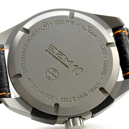 中古 ジン SINN EZM10 TESTAF クロノグラフ 廃盤モデル チタン パイロットウォッチ 950.EZM10.TESTAF アナログ 腕時計 ブランド メンズ UW-SN-OT-00006