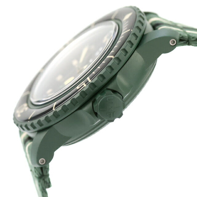 中古 超美品 スウォッチ SWATCH バイオセラミック スキューバ フィフティ ファゾムス グリーンアビス アナログ 腕時計 ブランド メンズ UW-SW-BP-00001