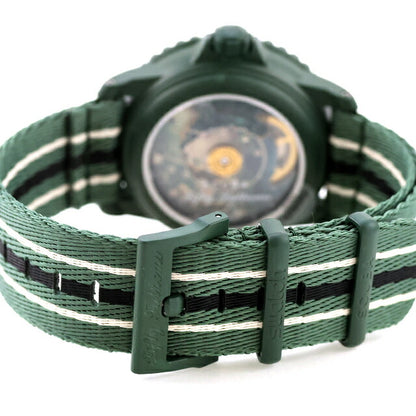 中古 超美品 スウォッチ SWATCH バイオセラミック スキューバ フィフティ ファゾムス グリーンアビス アナログ 腕時計 ブランド メンズ UW-SW-BP-00001
