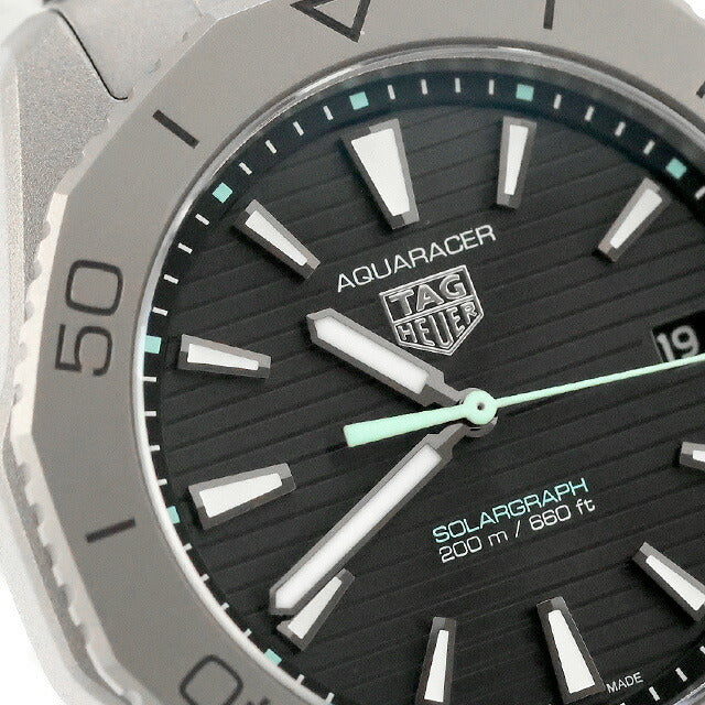 中古 美品 タグ・ホイヤー TAG Heuer アクアレーサー プロフェッショナル200 ソーラーグラフ チタン WBP1180.BF0000 腕時計 メンズ UW-TH-AR-00001