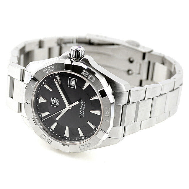 中古 美品 タグ・ホイヤー TAG Heuer アクアレーサー クォーツ 3針デイト シンプル ビジネス スーツ WAY1110.BA0928 腕時計 メンズ UW-TH-AR-00002