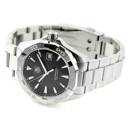 中古 美品 タグ・ホイヤー TAG Heuer アクアレーサー クォーツ 3針デイト シンプル ビジネス スーツ WAY1110.BA0928 腕時計 メンズ UW-TH-AR-00002