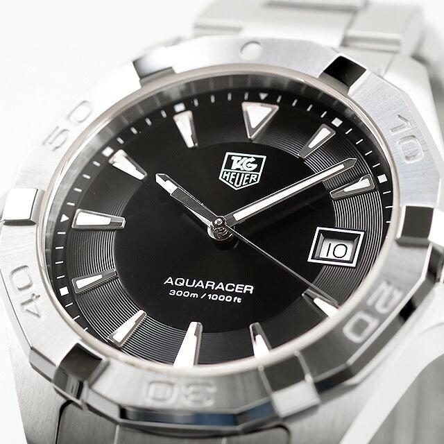 中古 美品 タグ・ホイヤー TAG Heuer アクアレーサー クォーツ 3針デイト シンプル ビジネス スーツ WAY1110.BA0928 腕時計 メンズ UW-TH-AR-00002