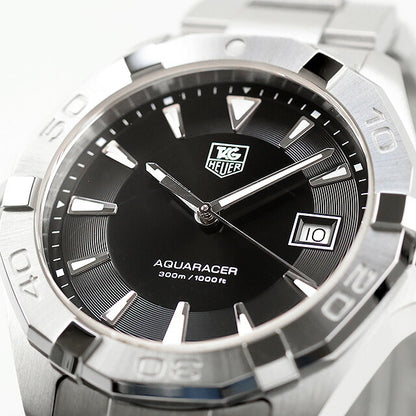 中古 美品 タグ・ホイヤー TAG Heuer アクアレーサー クォーツ 3針デイト シンプル ビジネス スーツ WAY1110.BA0928 腕時計 メンズ UW-TH-AR-00002