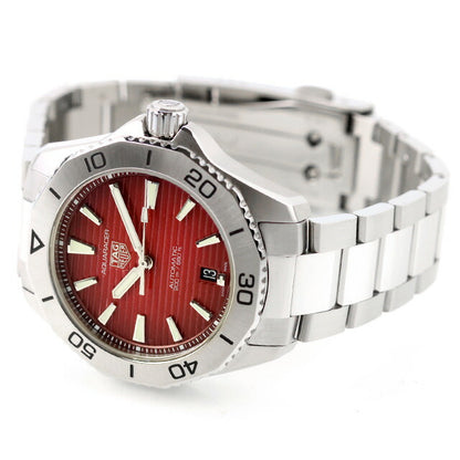 中古 美品 タグ・ホイヤー TAG Heuer アクアレーサー プロフェッショナル200 ルビーレッド オートマティック WBP2114.BA0627 腕時計 メンズ UW-TH-AR-00003