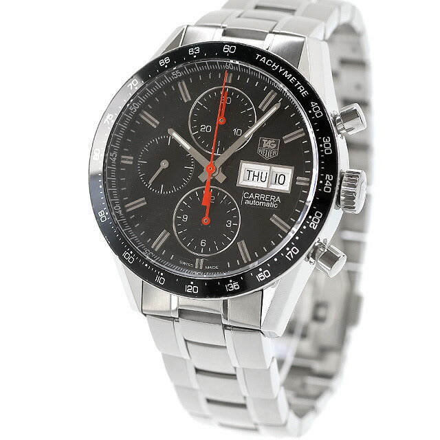 中古 仕上げ済 タグ・ホイヤー TAG Heuer カレラ キャリバー16 デイデイト 自動巻きクロノグラフ CV201AH.BA0725 アナログ 腕時計 ブランド UW-TH-CR-00004