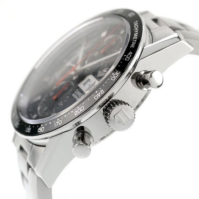 中古 仕上げ済 タグ・ホイヤー TAG Heuer カレラ キャリバー16 デイデイト 自動巻きクロノグラフ CV201AH.BA0725 アナログ 腕時計 ブランド UW-TH-CR-00004