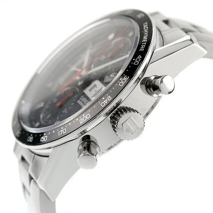 中古 仕上げ済 タグ・ホイヤー TAG Heuer カレラ キャリバー16 デイデイト 自動巻きクロノグラフ CV201AH.BA0725 アナログ 腕時計 ブランド UW-TH-CR-00004