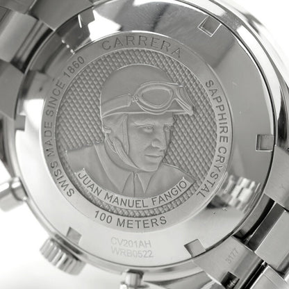 中古 仕上げ済 タグ・ホイヤー TAG Heuer カレラ キャリバー16 デイデイト 自動巻きクロノグラフ CV201AH.BA0725 アナログ 腕時計 ブランド UW-TH-CR-00004