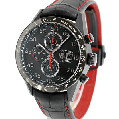 中古 美品 タグ・ホイヤー TAG Heuer カレラ キャリバー1887 自動巻きクロノグラフ CAR2A80.FC6237 アナログ 腕時計 ブランド メンズ UW-TH-CR-00005