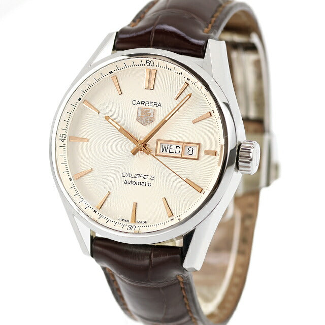 中古 仕上げ済 タグ・ホイヤー TAG Heuer カレラ キャリバー5 デイデイト 41mm 自動巻き WAR201D.FC6291 アナログ 腕時計 ブランド メンズ UW-TH-CR-00006