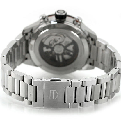 中古 美品 タグ・ホイヤー TAG Heuer カレラ スケルトン ホイヤー02 43mm 自動巻クロノグラフ CBG2010.BA0662 アナログ 腕時計 メンズ UW-TH-CR-00007