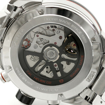 中古 美品 タグ・ホイヤー TAG Heuer カレラ スケルトン ホイヤー02 43mm 自動巻クロノグラフ CBG2010.BA0662 アナログ 腕時計 メンズ UW-TH-CR-00007