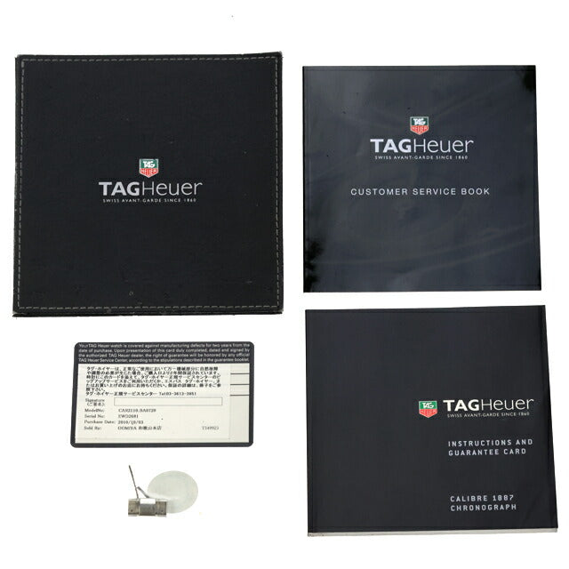 中古 タグ・ホイヤー TAG Heuer カレラ Cal.1887 自動巻きクロノグラフ CAR2110.BA0720 アナログ 腕時計 ブランド メンズ ブラック UW-TH-CR-00008