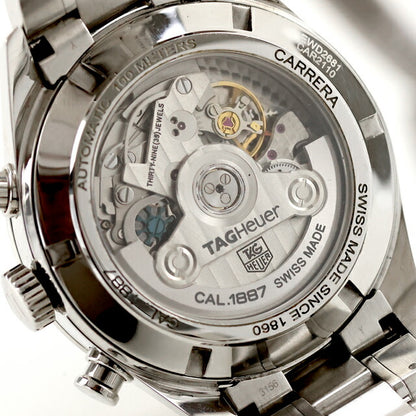 中古 タグ・ホイヤー TAG Heuer カレラ Cal.1887 自動巻きクロノグラフ CAR2110.BA0720 アナログ 腕時計 ブランド メンズ ブラック UW-TH-CR-00008