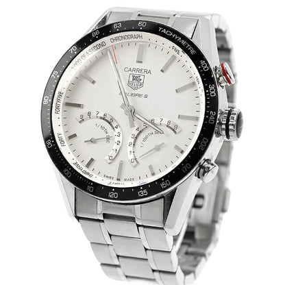中古 タグ・ホイヤー TAG Heuer カレラ キャリバーS クォーツクロノグラフ 1/100秒 パーペチュアルカレンダー CV7A13.BA0795 腕時計 メンズ UW-TH-CR-00011